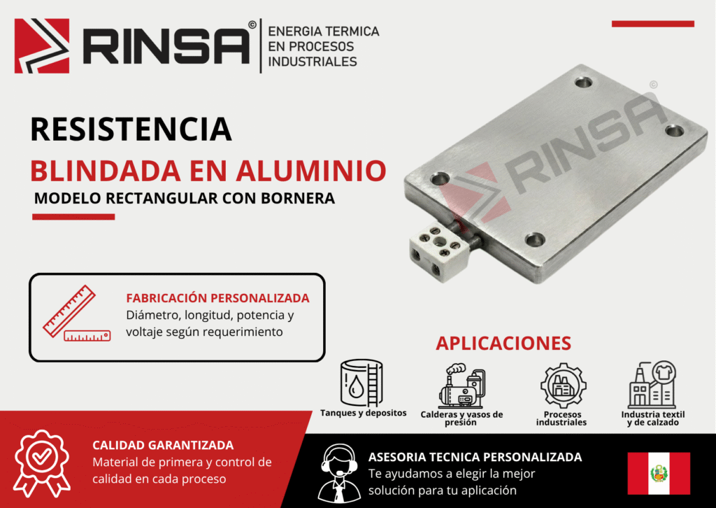 RESISTENCIA BLINDADA EN ALUMINIO - RINSA
