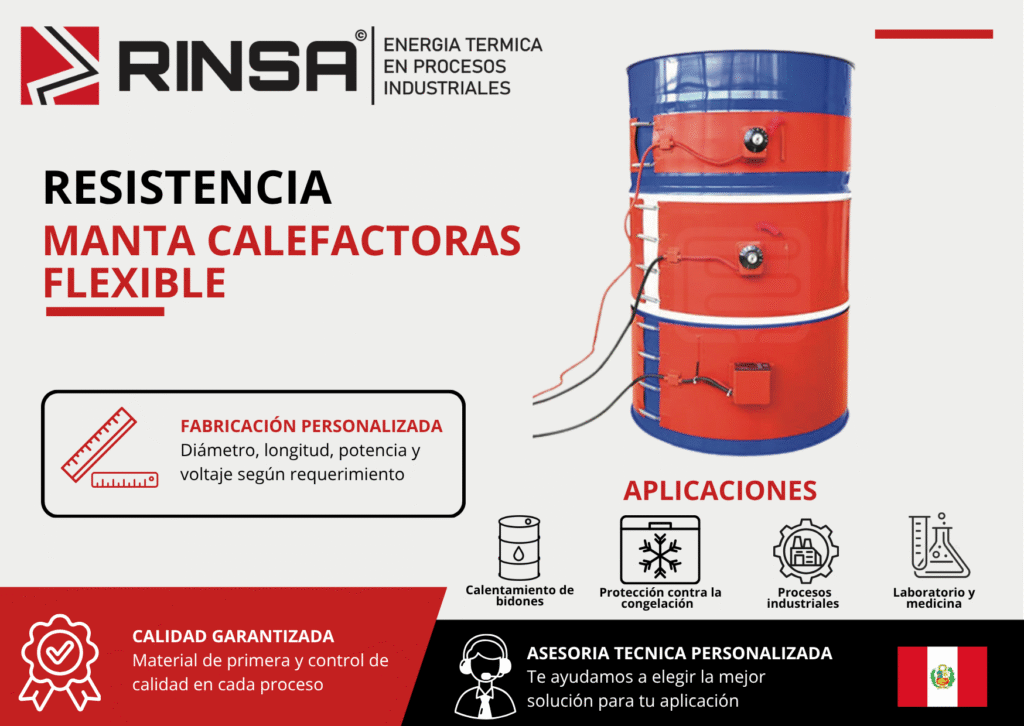 RESISTENCIA MANTA CALEFACTORA FLEXIBLE - RINSA