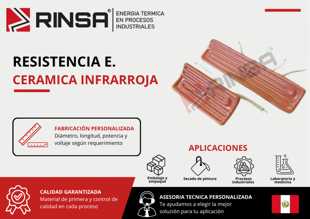 Resistencias Eléctricas Cerámicas Infrarrojas - RINSA