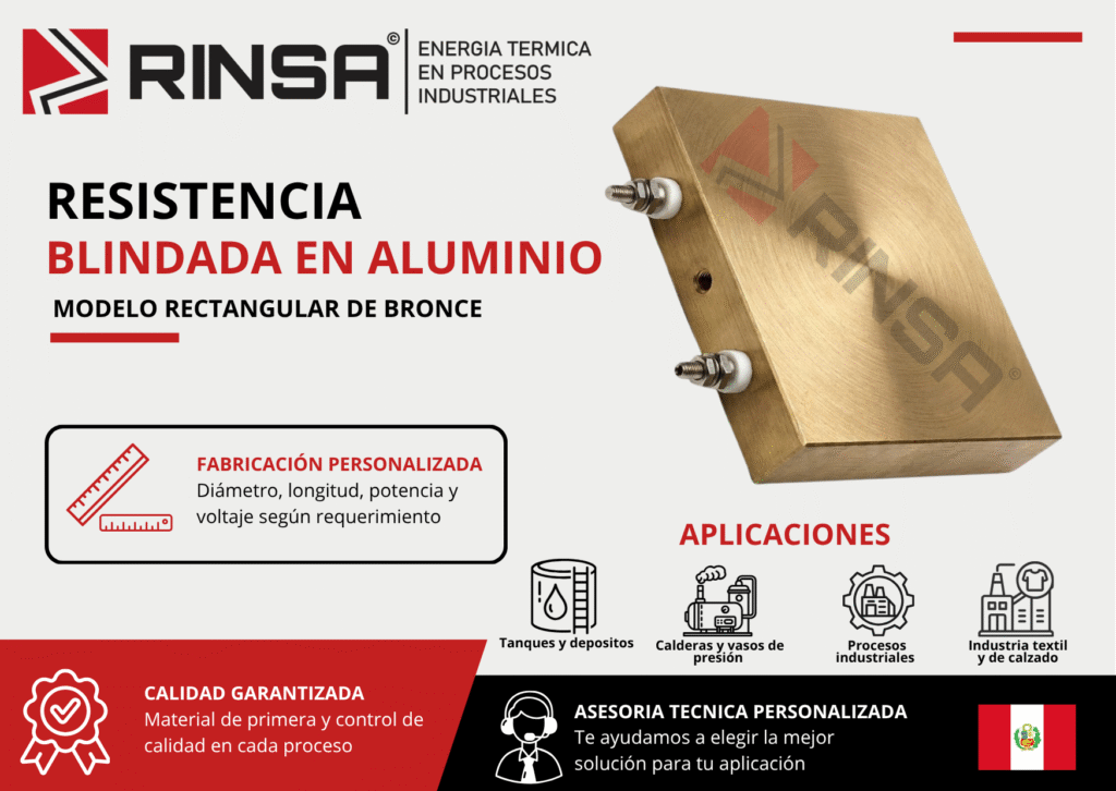 RESISTENCIA BLINDADA EN ALUMINIO - RINSA