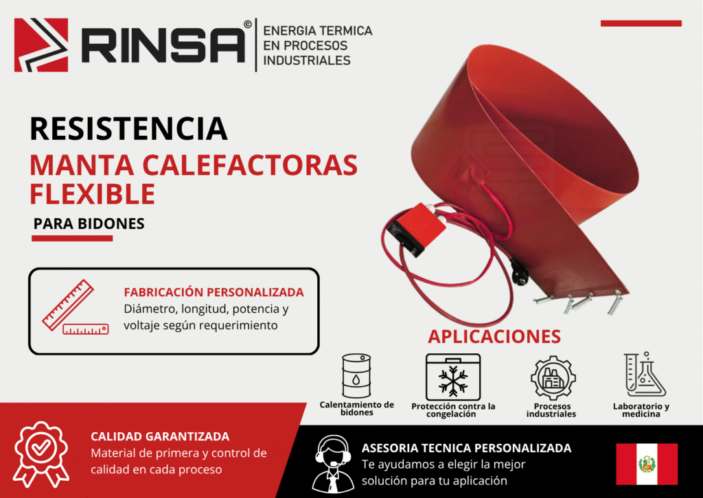 RESISTENCIA MANTA CALEFACTORA FLEXIBLE - RINSA