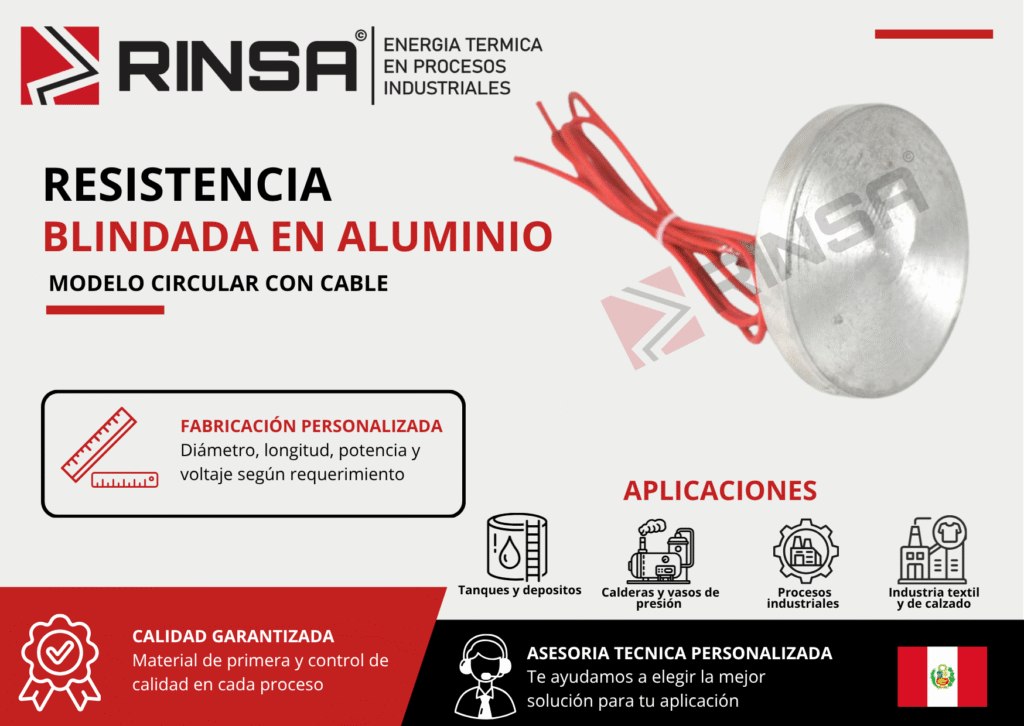 RESISTENCIA BLINDADA EN ALUMINIO - RINSA