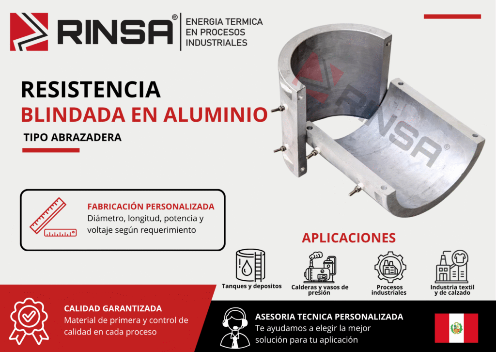 RESISTENCIA BLINDADA EN ALUMINIO - RINSA