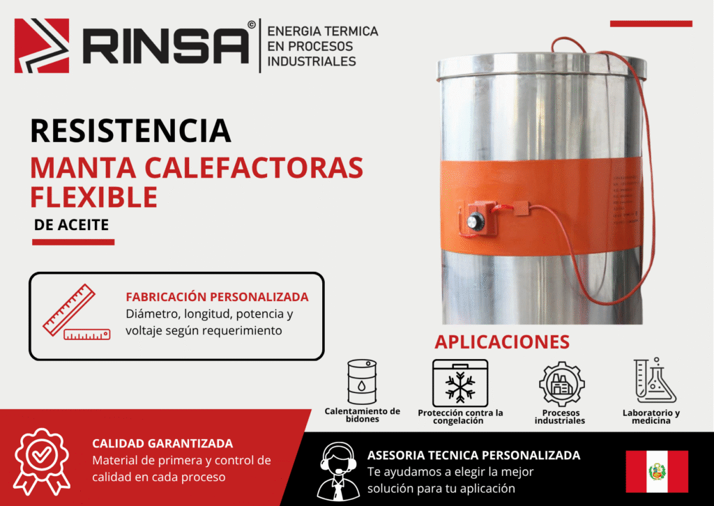 RESISTENCIA MANTA CALEFACTORA FLEXIBLE - RINSA